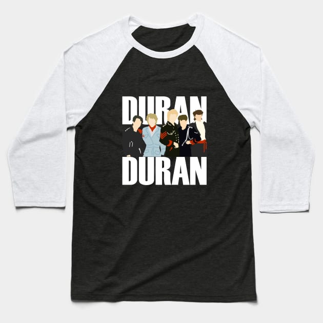 Duran Duran SIlhouette A1 Baseball T-Shirt by Vatar
